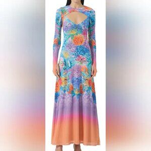 NWT AFRM Neon floral 2-peice dress, size Medium